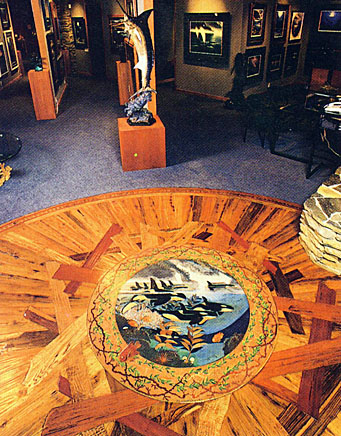 Custom Wood Floor Medallion
