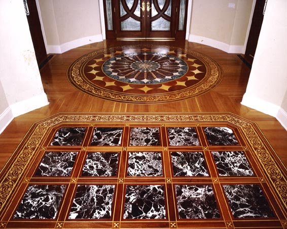 Renaissance Floor Inlays custom medallions and borders